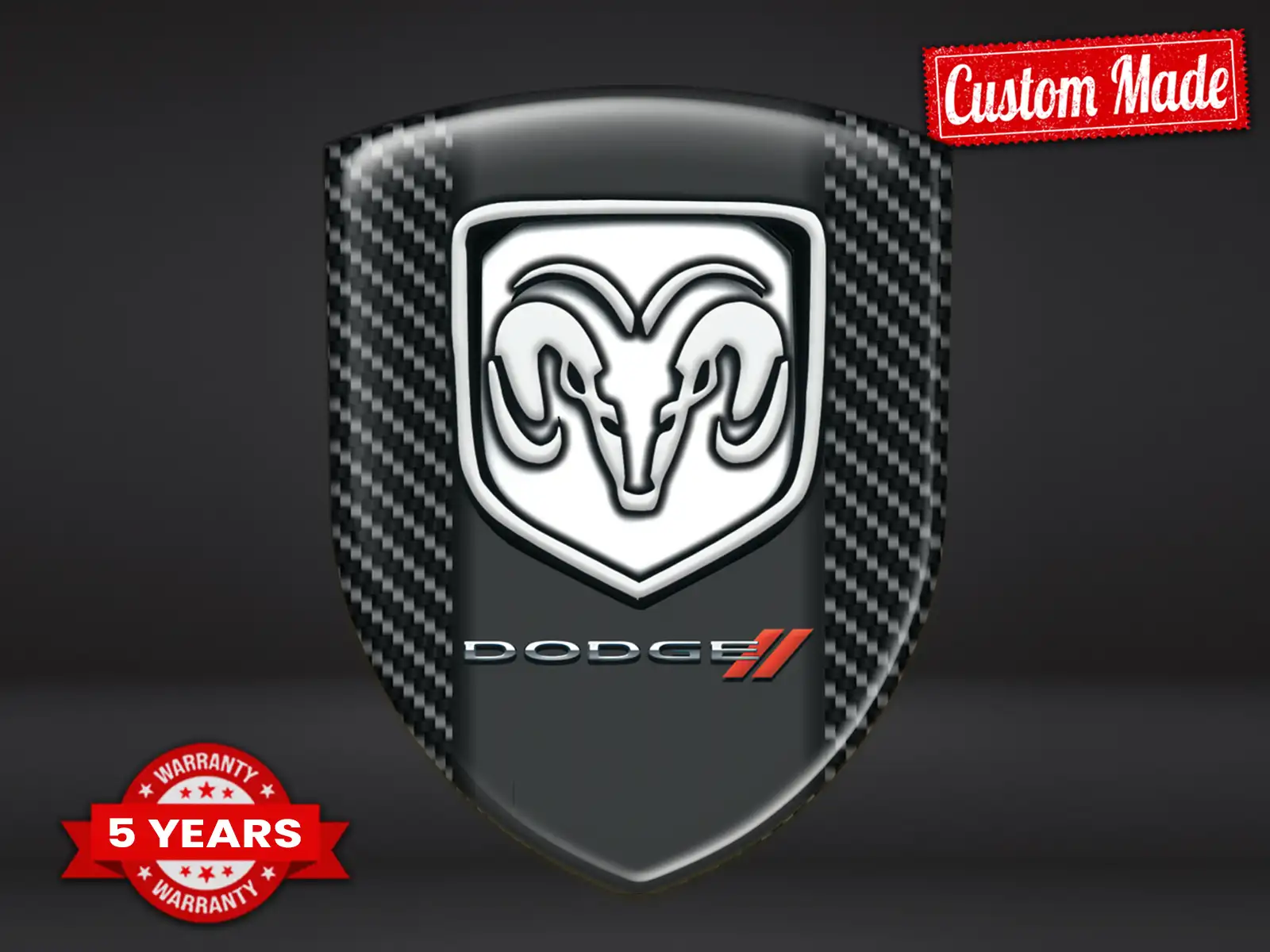 Dodge Décalcos Capot Auto Max Durable Stylé Pro Moderne